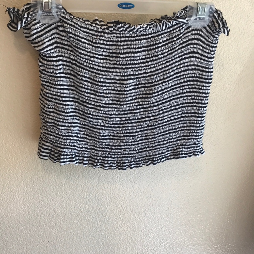 Striped tube top